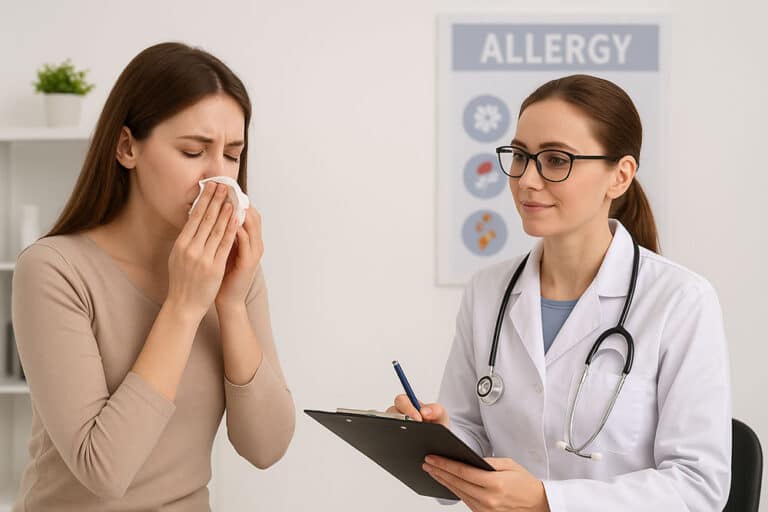 pacjent u alergologa