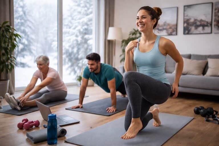 Domowe formy ruchu zimą – rodzinna aktywność fizyczna w domu podczas zimowych miesięcy